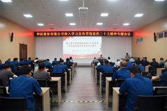 公司黨委書(shū)記、董事長(zhǎng)盛守祥為黨員干部講黨課